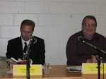 Caledonia Chamber of Commerce Debate, Oct 13/10: Ward 3 (Caledonia) incumbent Councillor Craig Grice (L) and Activist Gary McHale. Click image to see video & photos from debate.